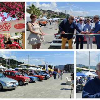 Taglio del nastro per Mercatoretrò a Imperia, Lo Sicco: "La risposta a chi dice che la città è triste"  (foto e video)