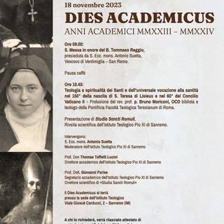 All’Istituto Teologico Pio XI di Sanremo il Dies Academicus in occasione del riconoscimento canonico da parte della S. Sede