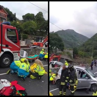 Incidente stradale a Isolabona, si alza in volo l'elisoccorso (Foto e video) Incidente stradale a Isolabona, si alza in volo l'elisoccorso (Foto e video)