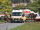 Vallecrosia: scontro tra auto e scooter sulla provinciale, ferito un sessantenne (foto)