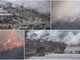 Le immagini dalla zona dell'incendio Le immagini dalla zona dell'incendio