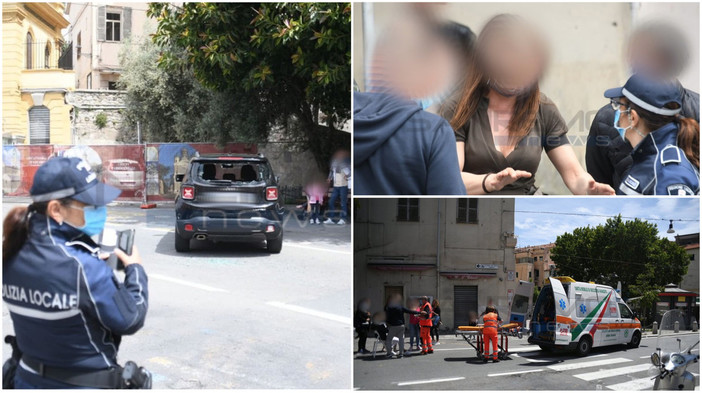 Sanremo: donna investita sulle strisce pedonali, per reazione sfondano lunotto posteriore dell'auto Sanremo: donna investita sulle strisce pedonali, per reazione sfondano lunotto posteriore dell'auto