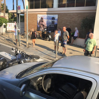 Sanremo: scontro auto moto a San Martino, centauro portato in Ospedale