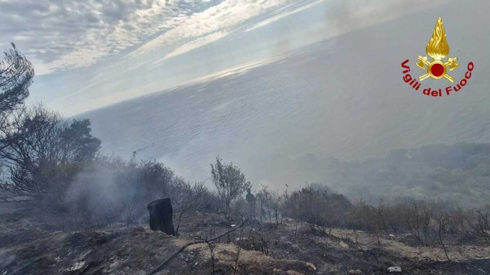 Ventimiglia, incendio sull'Aurelia: strada riaperta a senso unico alternato, possibili rallentamenti Ventimiglia, incendio sull'Aurelia: strada riaperta a senso unico alternato, possibili rallentamenti