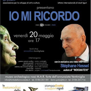 Ventimiglia: venerdì al M.A.R. giornata conclusiva del progetto 'Io mi ricordo'