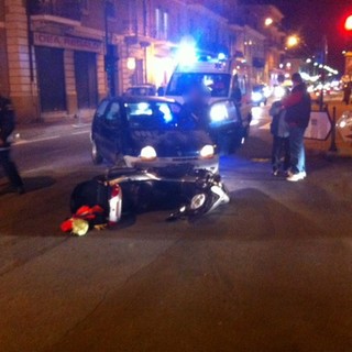 Vallecrosia: incidente sull'Aurelia, donna trasportata all'Ospedale