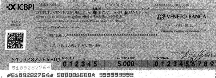 "La famia Dianese corre con la CRI", consegnato contributo di 3mila euro alla Croce Rossa