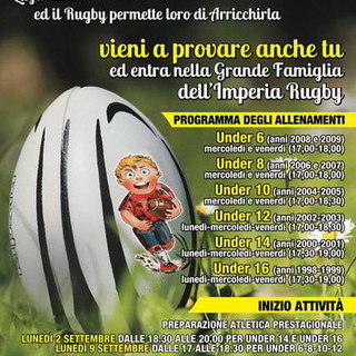 L'Imperia Rugby scalda i motori ed inizia la preparazione per i campionati