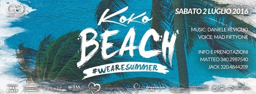 Il giovedì e il sabato sera sono del Koko Beach di Imperia: anche questa settimana doppi, imperdibili appuntamenti al locale della Spianata Borgo Peri