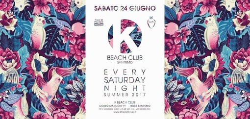 Sanremo: per l'ultimo sabato del mese, ballo e divertimento questa sera al K-Beach Club