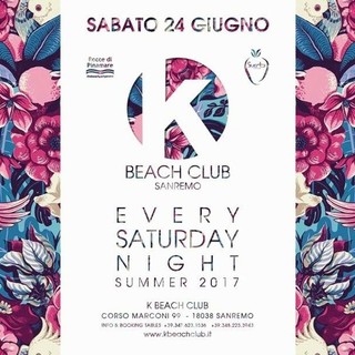 Sanremo: per l'ultimo sabato del mese, ballo e divertimento questa sera al K-Beach Club Sanremo: per l'ultimo sabato del mese, ballo e divertimento questa sera al K-Beach Club