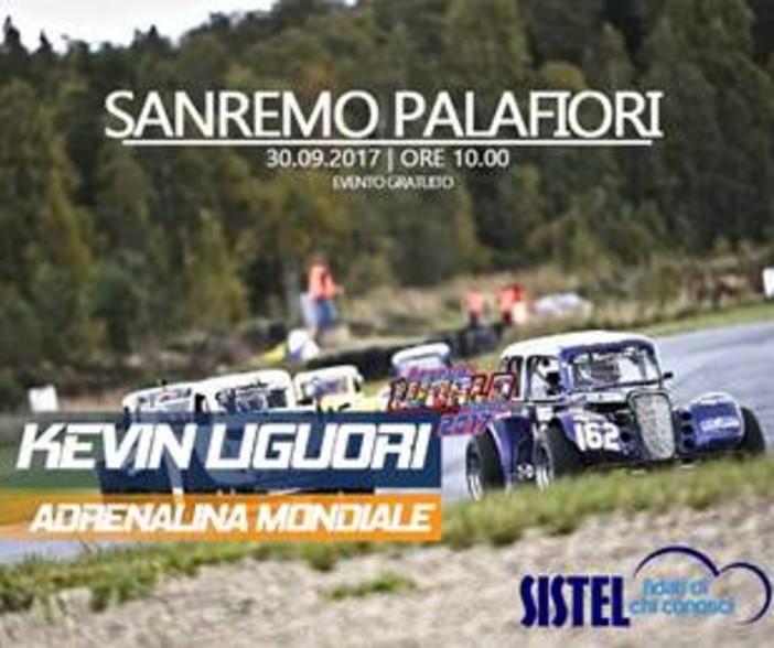 Sanremo: il 30 settembre la Sistel porta al Palafiori Kevin Liguori e la sua impresa al Finale Mondiale Legends Car Sanremo: il 30 settembre la Sistel porta al Palafiori Kevin Liguori e la sua impresa al Finale Mondiale Legends Car