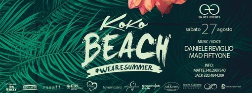 Pronti per le ultime serate di Agosto? Al Koko Beach di Imperia la festa non si ferma mai! Pronti per le ultime serate di Agosto? Al Koko Beach di Imperia la festa non si ferma mai!