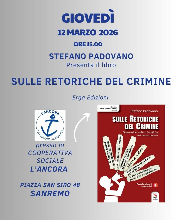 Il libro “Sulle retoriche del crimine” di  Stefano Padovano