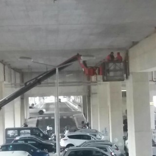 Imperia: lavori in corso al parcheggio della stazione contro l'allagamento dovuto alla pioggia Imperia: lavori in corso al parcheggio della stazione contro l'allagamento dovuto alla pioggia