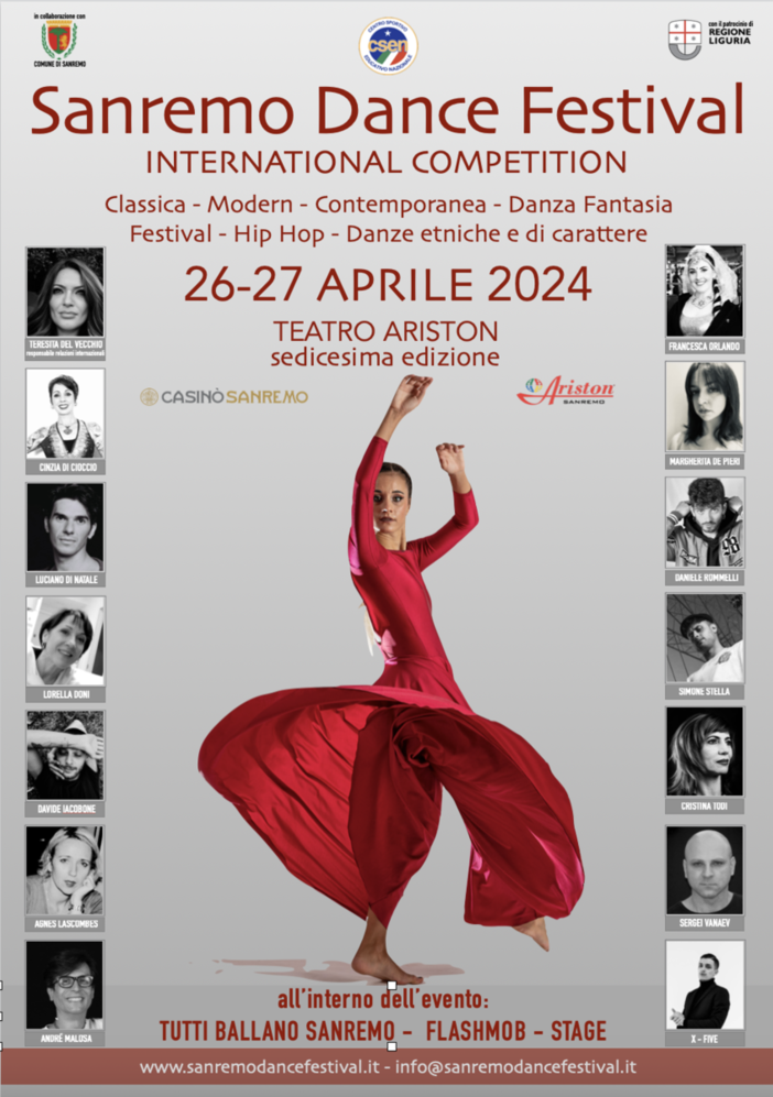 Torna il 'Sanremo Dance Festival': appuntamento all'Ariston il 26 e il 27 aprile Torna il 'Sanremo Dance Festival': appuntamento all'Ariston il 26 e il 27 aprile