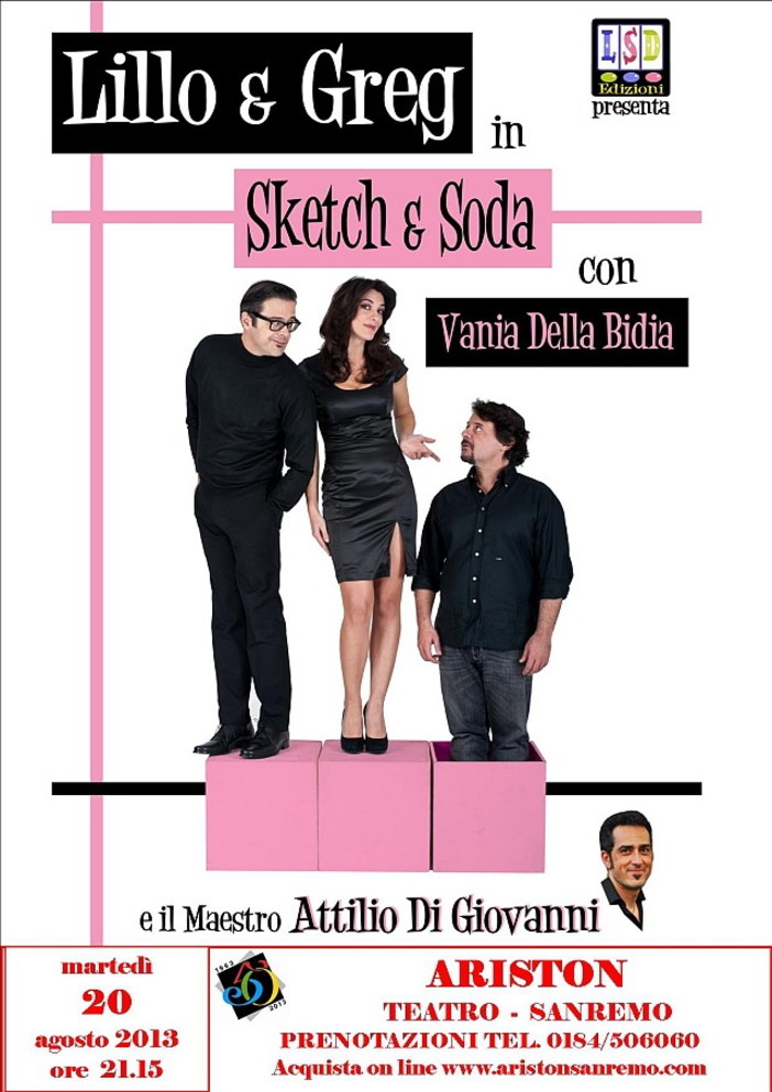 Sanremo: martedì sera all'Ariston 'Sketch &amp; soda' con il duo comico Lillo &amp; Greg