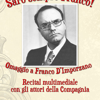 Sanremo: il 3 gennaio alla Federazione Operaia un pomeriggio per rendere omaggio a Franco D'Imporzano Sanremo: il 3 gennaio alla Federazione Operaia un pomeriggio per rendere omaggio a Franco D'Imporzano