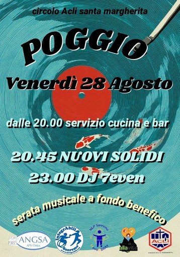 Solidarietà a ritmo di musica: a Poggio una serata speciale con Nuovi Solidi e DJ 7even