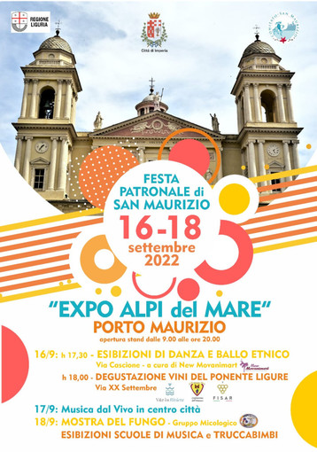 Imperia: ritorna la Festa di San Maurizio: dal 16 al 18 settembre con mostra mercato, eventi ed esibizioni