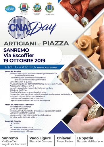 Per la prima volta in Liguria, sabato a Sanremo si terrà il "CNA Day": una giornata per conoscere le eccellenze di questa realtà associativa