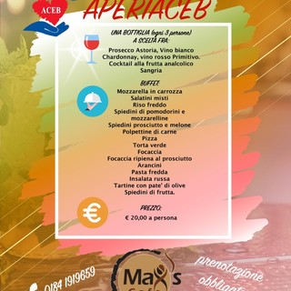 Camporosso, sabato 'Apericeb': l'apericena a favore dell'associazione Aceb
