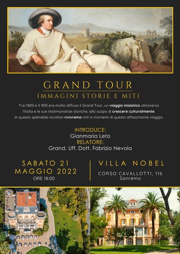 Sanremo, sabato a villa Nobel un pomeriggio culturale all'insegna del 'Grand Tour'