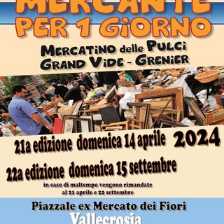 Vallecrosia, domenica la 21a edizione de “Mercante per un giorno"