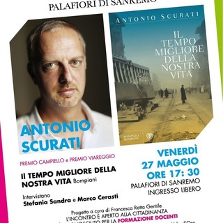 Sanremo: il 'Premio Campiello' Antonio Scurati protagonista dell'ultimo incontro per "Sa(n)remo lettori con il Liceo Cassini”