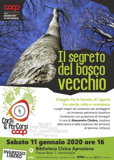 Ventimiglia: domani alla biblioteca Aprosiana un incontro per parlare delle storie legate ai boschi liguri Ventimiglia: domani alla biblioteca Aprosiana un incontro per parlare delle storie legate ai boschi liguri