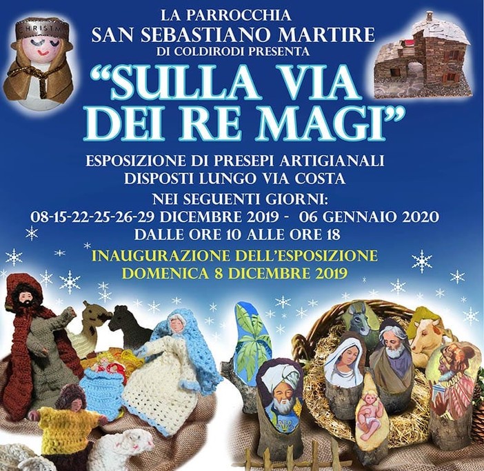 Coldirodi celebra il Natale con i presepi artigianali, domenica l'inaugurazione con comparse in costume e musica