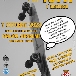 Imperia: con l'evento 'Skate per tutti' un'intera giornata dedicata allo Skateboard Imperia: con l'evento 'Skate per tutti' un'intera giornata dedicata allo Skateboard