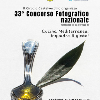 Concorso fotografico Olioliva 2026 a Imperia: il Circolo Castelvecchio invita a “inquadrare il gusto” Concorso fotografico Olioliva 2026 a Imperia: il Circolo Castelvecchio invita a “inquadrare il gusto”
