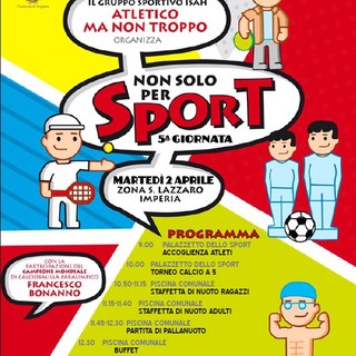 Imperia: martedì 'Non solo per sport' con il centro ISAH, "Una giornata per vivere la diversità con naturalezza e come opportunità"
