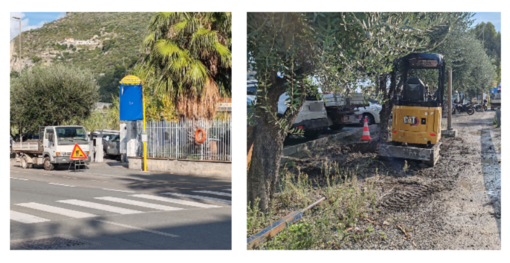 Ventimiglia, perdita d'acqua in corso Francia: iniziati i lavori (Foto) Ventimiglia, perdita d'acqua in corso Francia: iniziati i lavori (Foto)