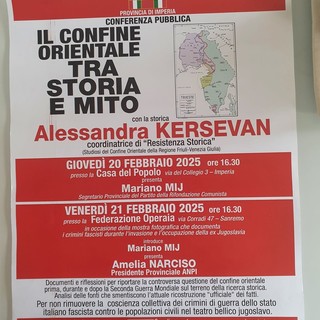 Sanremo, doppio incontro alla Federazione Operaia per ricordare l'occupazione italiana per i popoli slavi Sanremo, doppio incontro alla Federazione Operaia per ricordare l'occupazione italiana per i popoli slavi