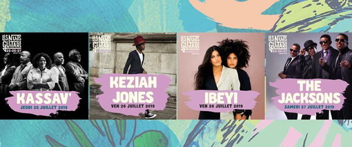 Per il Festival des nuits guitares, concerto dei Jackson ai gardini dell'olivaie di Beaulieu Sur Mer,