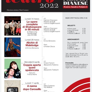 Diano Marina, riparte la stagione teatrale al Politeama, Bellacicco soddisfatto: "Adesso il Comune aiuti la realtà del teatro"