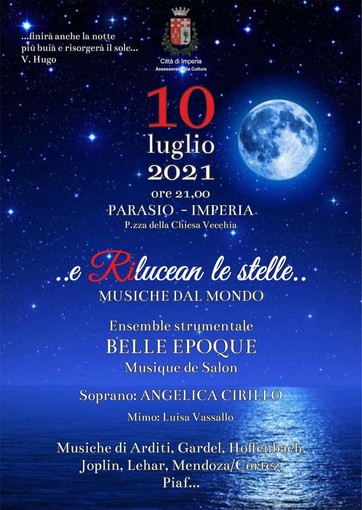 Imperia, al Parasio stasera gran concerto 'E rilucevan le stelle" con la soprano Cirillo