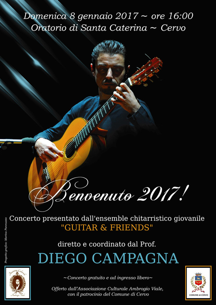 Cervo: al via  "Benvenuto 2017", concerto presentato dall'ensemble chitarristico giovanile "Guitar &amp; Firends"