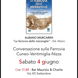 Imperia: l'associazione Giuseppe Biancheri alla Fiera del Libro per scoprire 'La Ferrovia delle Meraviglie'