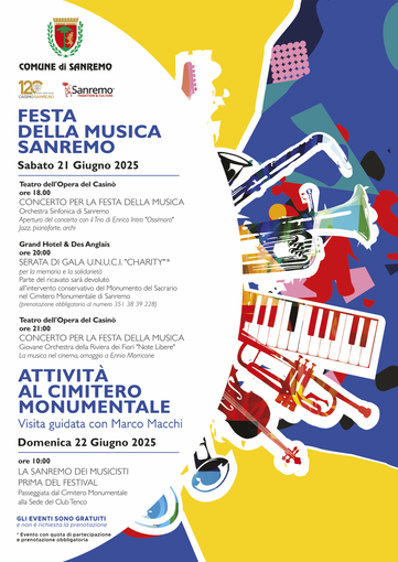 Sanremo, domenica 22 visita speciale al cimitero monumentale fino al Club Tenco