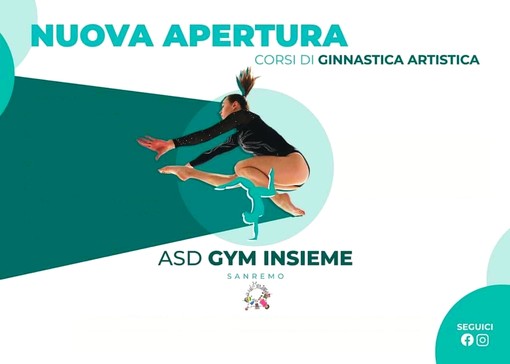 Sanremo, dal 4 ottobre al via i corsi di ginnastica artistica della società 'Insieme'