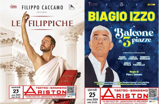 Sanremo, il 25 aprile all'Ariston arriva Biagio Izzo con la commedia “Balcone a tre piazze” Sanremo, il 25 aprile all'Ariston arriva Biagio Izzo con la commedia “Balcone a tre piazze”