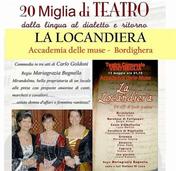 Ventimiglia: lAccademia delle Muse torna in Rassegna Ventimiglia: lAccademia delle Muse torna in Rassegna