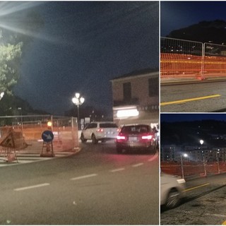Ventimiglia, iniziati i lavori di allargamento del marciapiede sul ponte Doria (Foto)