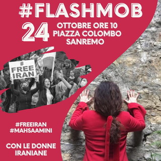 Sanremo: anche il Sindaco Biancheri al flash mob a sostegno delle donne iraniane per combattere la repressione e riconquistare la libertà Sanremo: anche il Sindaco Biancheri al flash mob a sostegno delle donne iraniane per combattere la repressione e riconquistare la libertà