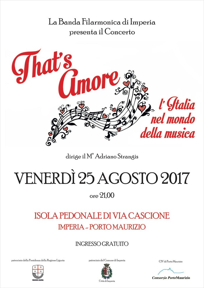 La Banda Filarmonica di Imperia in concerto venerdì in piazza Fratelli Serra La Banda Filarmonica di Imperia in concerto venerdì in piazza Fratelli Serra