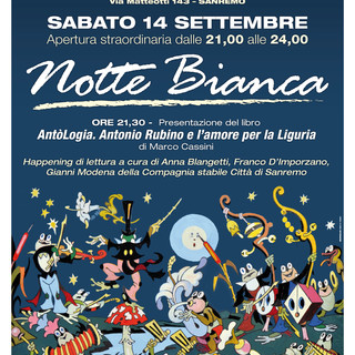 Sanremo: nella 'Notte Bianca' apertura del Museo e presentazione di un nuovo libro su Rubino
