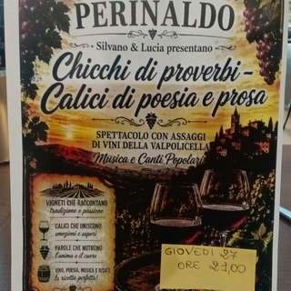A Perinaldo una serata tra vini, canti e tradizioni della Valpolicella A Perinaldo una serata tra vini, canti e tradizioni della Valpolicella